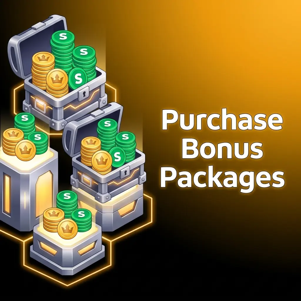 Crown Coins Casino purchasable coin packages showing Crown Coins and bonus Sweeps Coins tiers at various price points
