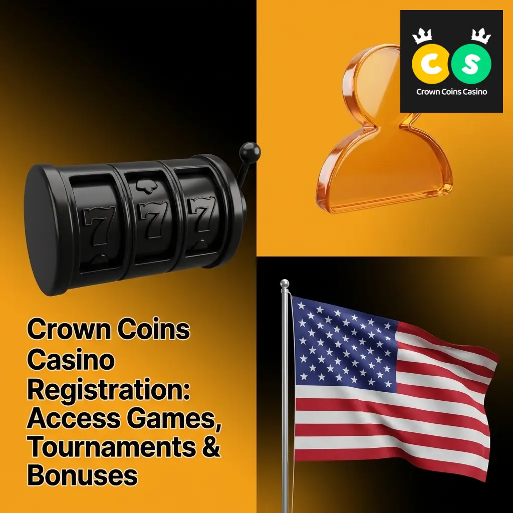 Crown Coins Casino registration page to access games, tournaments, and bonuses with welcome offer of 100K Crown Coins